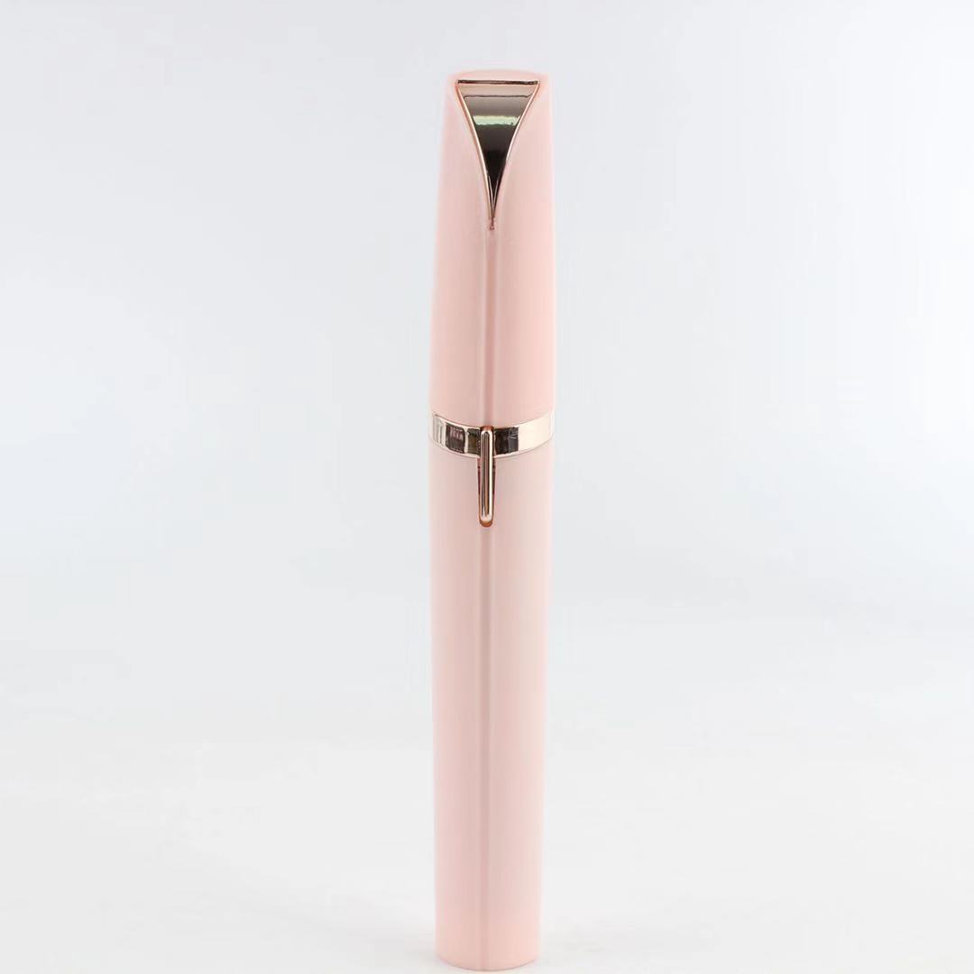Flawlessly Brows Electric Eyebrow Remover with gold plated hypoallergenic head, designed for safe and painless eyebrow trimming.