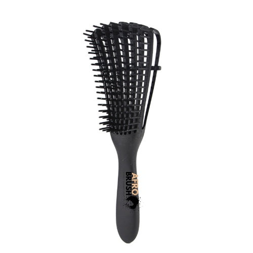 European and American Octopus multifunctional black hair comb with flexible wide-tooth design