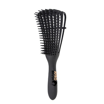 European and American Octopus multifunctional black hair comb with flexible wide-tooth design