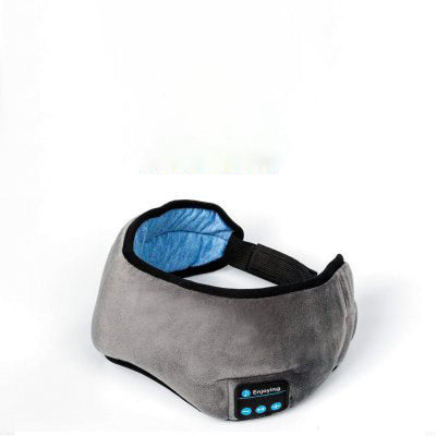 Bluetooth sleep eye mask in gray with wireless features for comfortable shading.