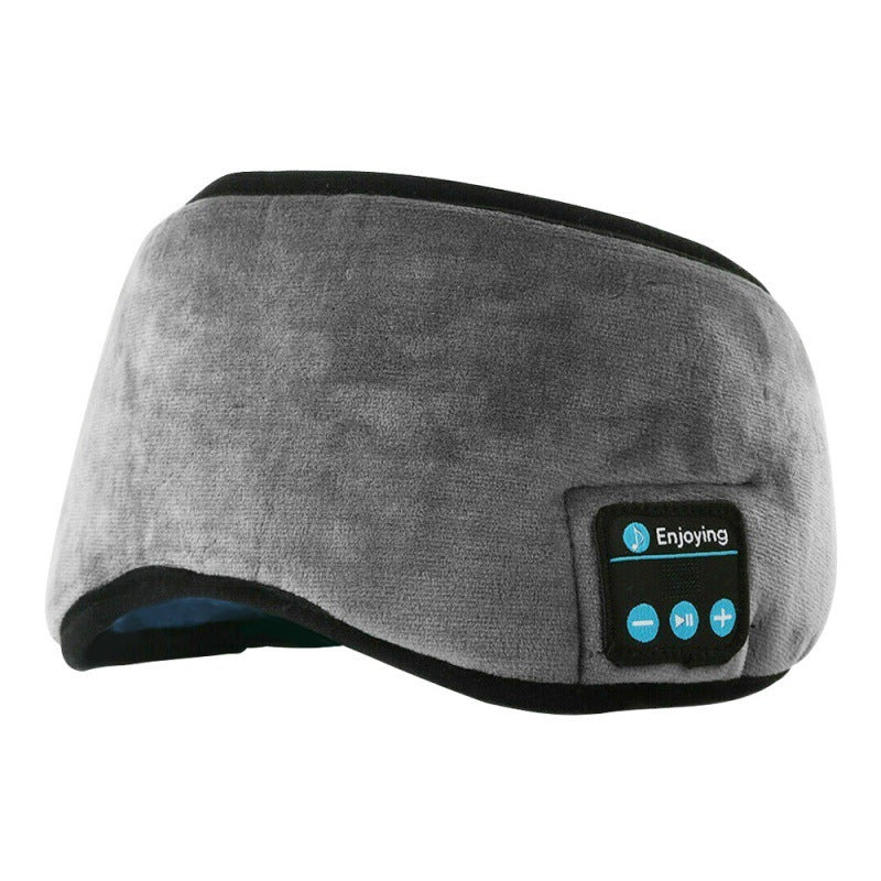 Bluetooth Sleep Eye Mask in gray, featuring wireless smart technology for comfortable shading and eye care.