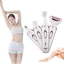 Electric Women Epilator 4 in 1 for bikini, body, armpit with USB charging and multiple attachments