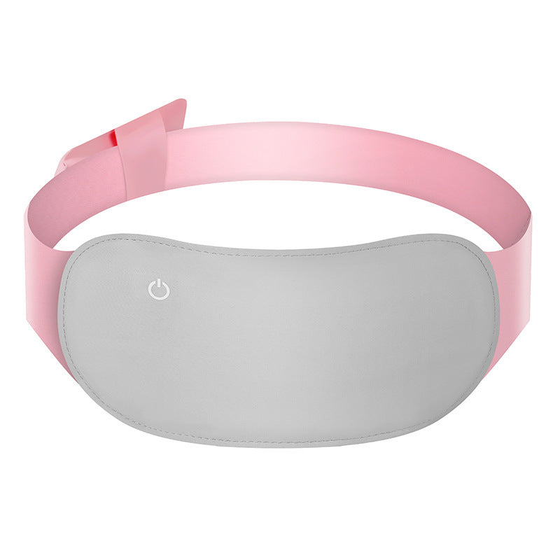 Warm Heart Heating Belt with pink strap and gray heating pad for menstrual pain relief
