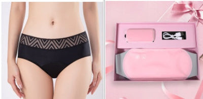 Warm Heart Heating Belt pink color for menstrual pain relief with USB charging and temperature control