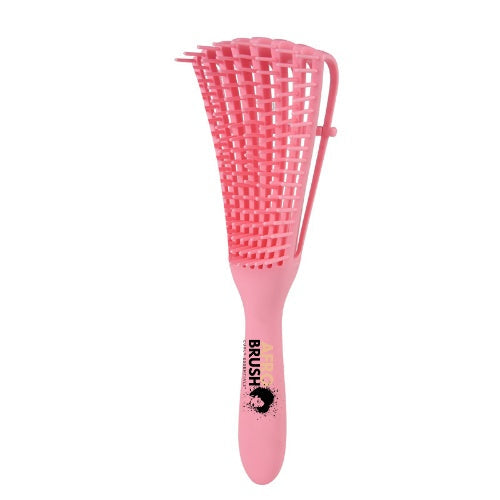 Pink European and American Octopus multifunctional hair comb with flexible grid design and ergonomic handle