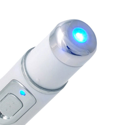 Portable acne laser pen with blue light therapy for wrinkle removal and skin tightening.
