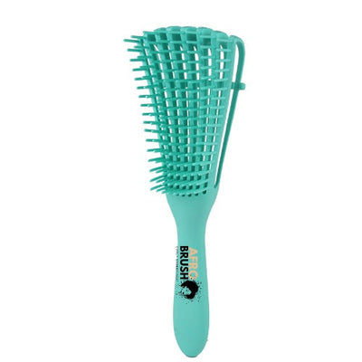 European and American Octopus multifunctional teal hair comb with flexible spiked design and ergonomic handle