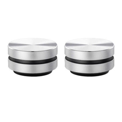 Bone Conduction Wireless Bluetooth Speaker, dual channel, silver, portable design.
