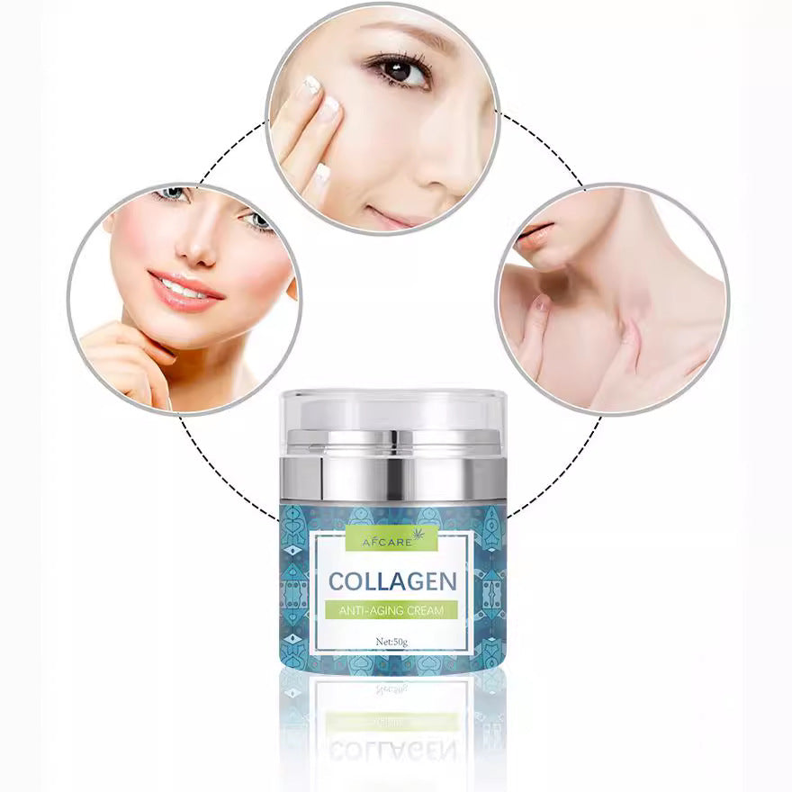 Collagen face cream moisturizing anti-aging cream for universal skin types in 50g jar