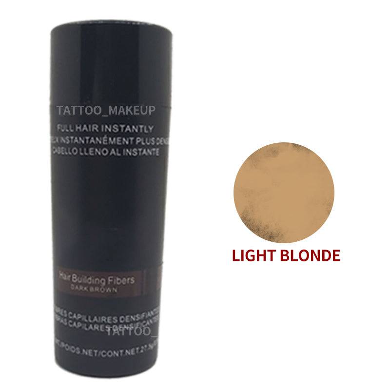 Hair Bun Powder Hair Fiber in Light Blonde with Packaging