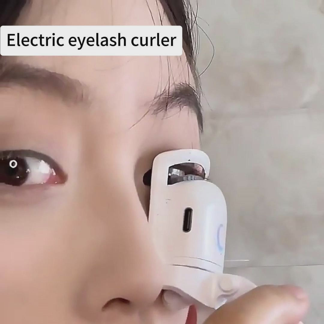 Eyelash Curler Portable Electric Heated Comb Eye Lash Long Lasting Eyelashes Curls Thermal Eyelash Curler Makeup Tools Heated Eyelash Curlers,Rechargeable Electric Eyelash Curler,Handheld Eyelash Heat